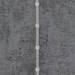 Łańcuszek srebrny pancerka 1,7mm z rozetką wybór długości 36-60cm