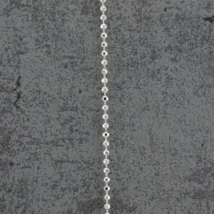 Łańcuszek srebrny kulki diamentowane 1,5mm wybór długości 36-80cm