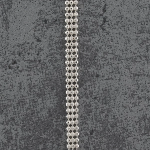Łańcuszek srebrny trzy rzędy kulek wybór długości 40-55cm