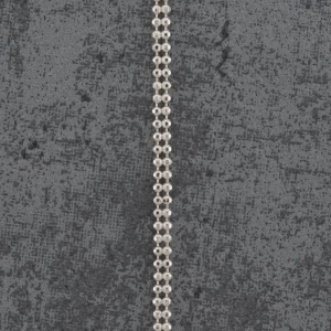 Bransoletka srebrna dwa rzędy kulek 19cm